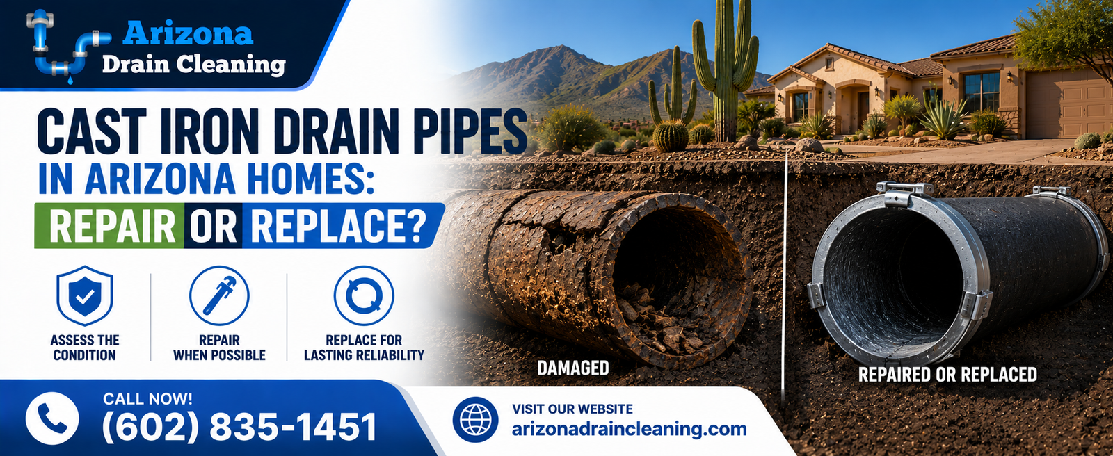 cast iron drain pipes arizona