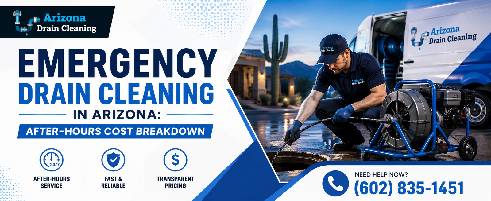 Emergency Drain Cleaning in Arizona