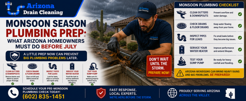 monsoon season plumbing arizona