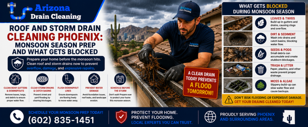 Roof and Storm Drain Cleaning Phoenix
