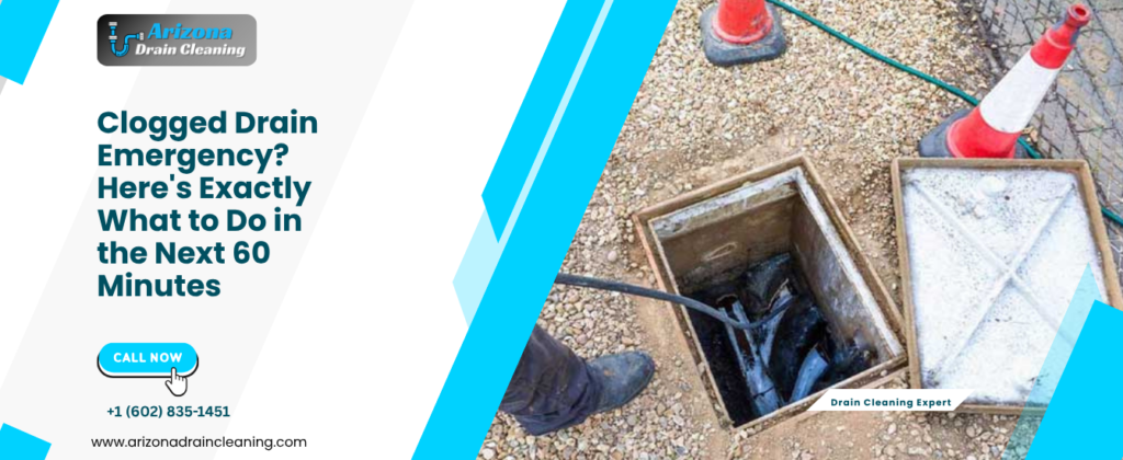 emergency clogged drain what to do