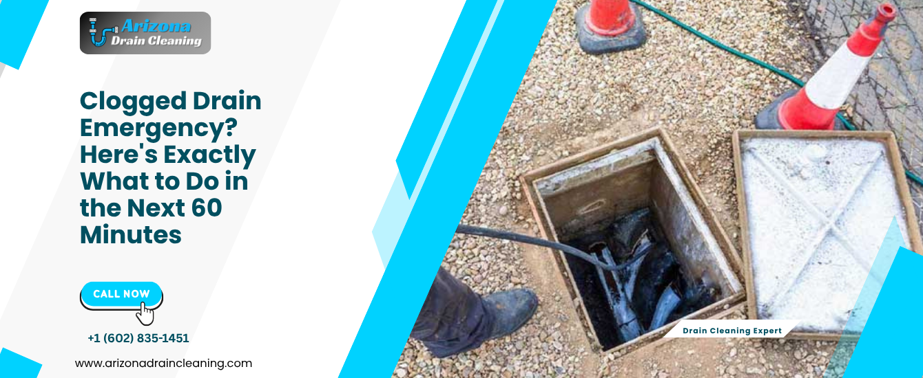 emergency clogged drain what to do