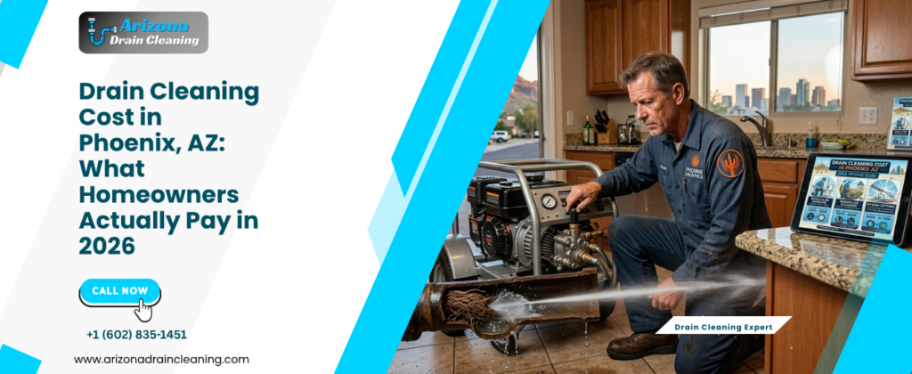 Drain Cleaning Cost in Phoenix AZ: What Homeowners Actually Pay in 2026