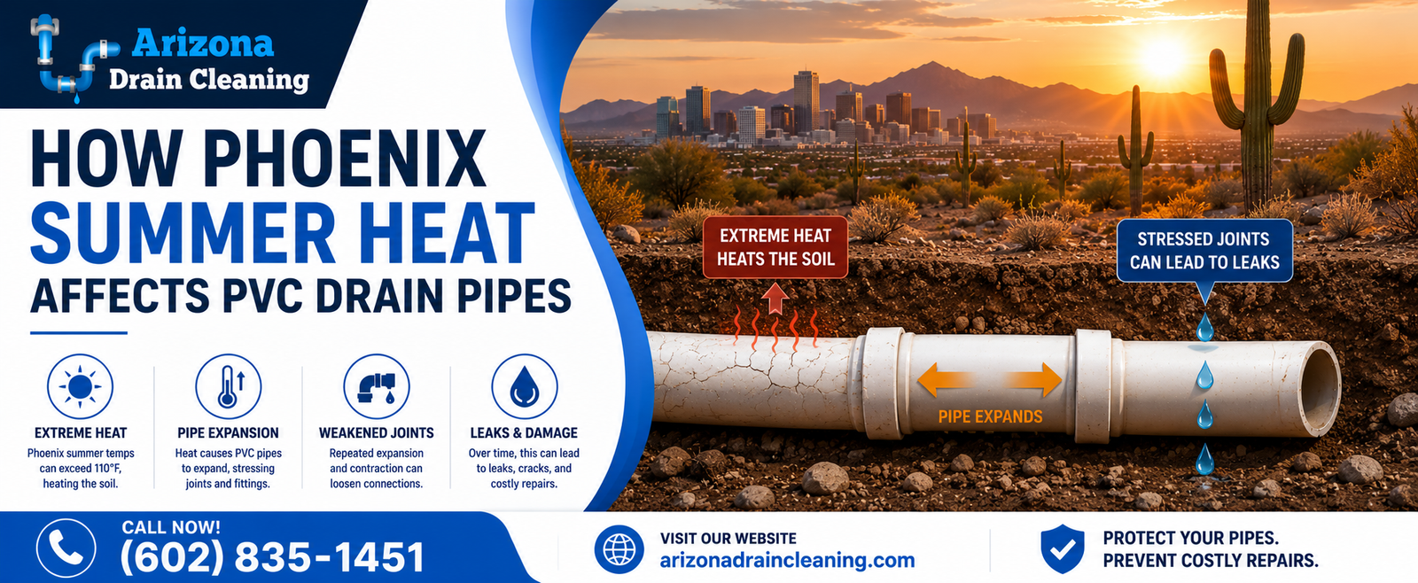heat damage pvc pipes phoenix