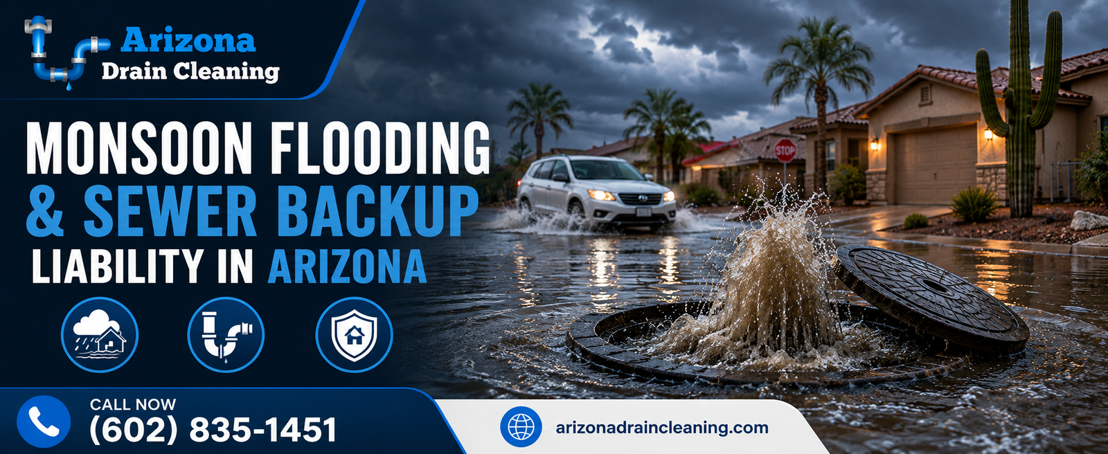 monsoon sewer backup arizona