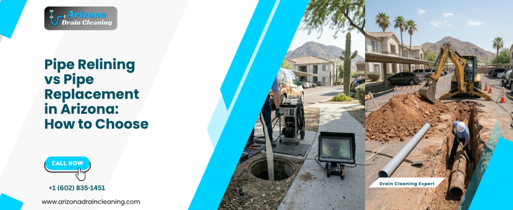 pipe relining vs pipe replacement AZ