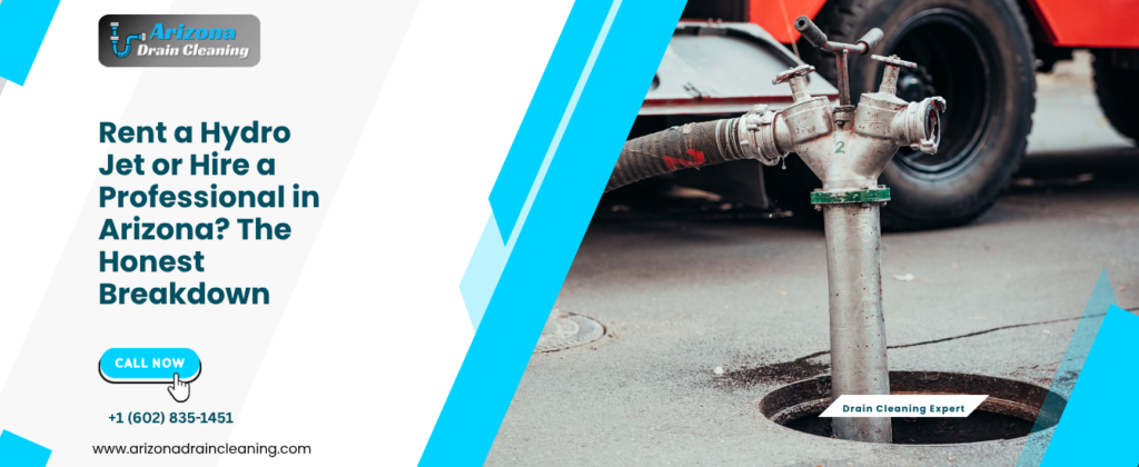 Rent Hydro Jet or Hire Professional AZ