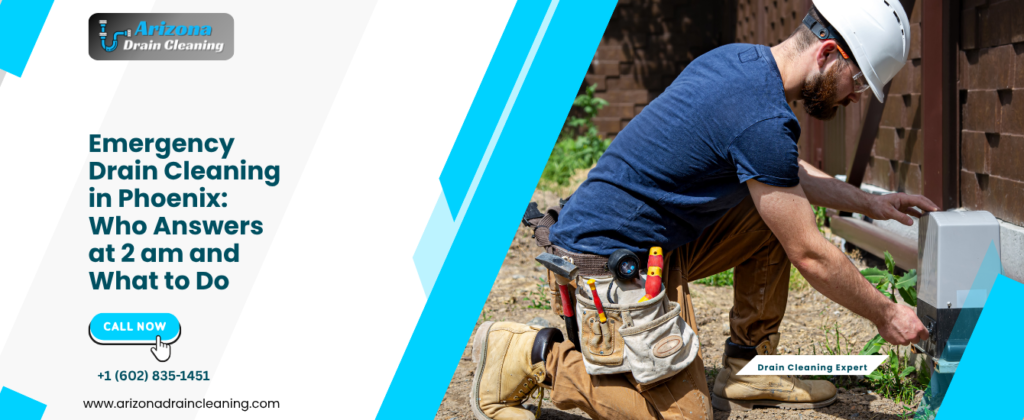 Emergency Drain Cleaning in Phoenix: Who Answers at 2 am and What to Do