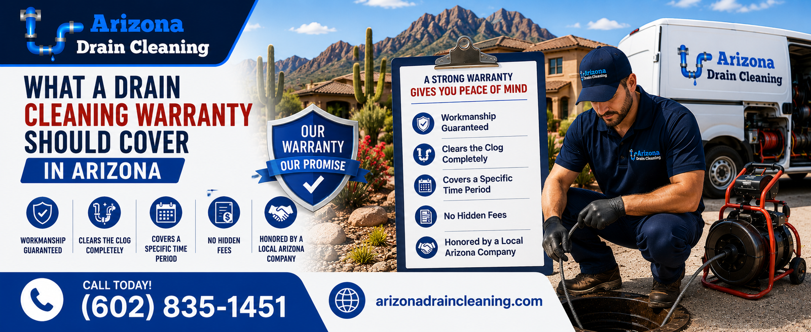 drain cleaning warranty arizona