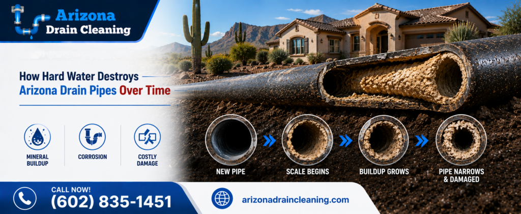 How Hard Water Destroys Arizona Drain Pipes Over Time