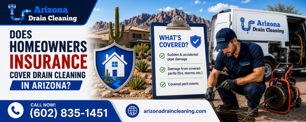Does Homeowners Insurance Cover Drain Cleaning in Arizona? The Complete Honest Answer