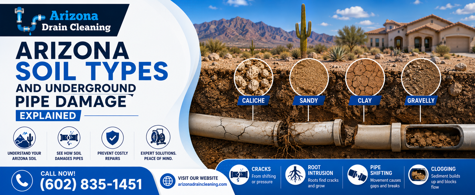 arizona soil pipe damage