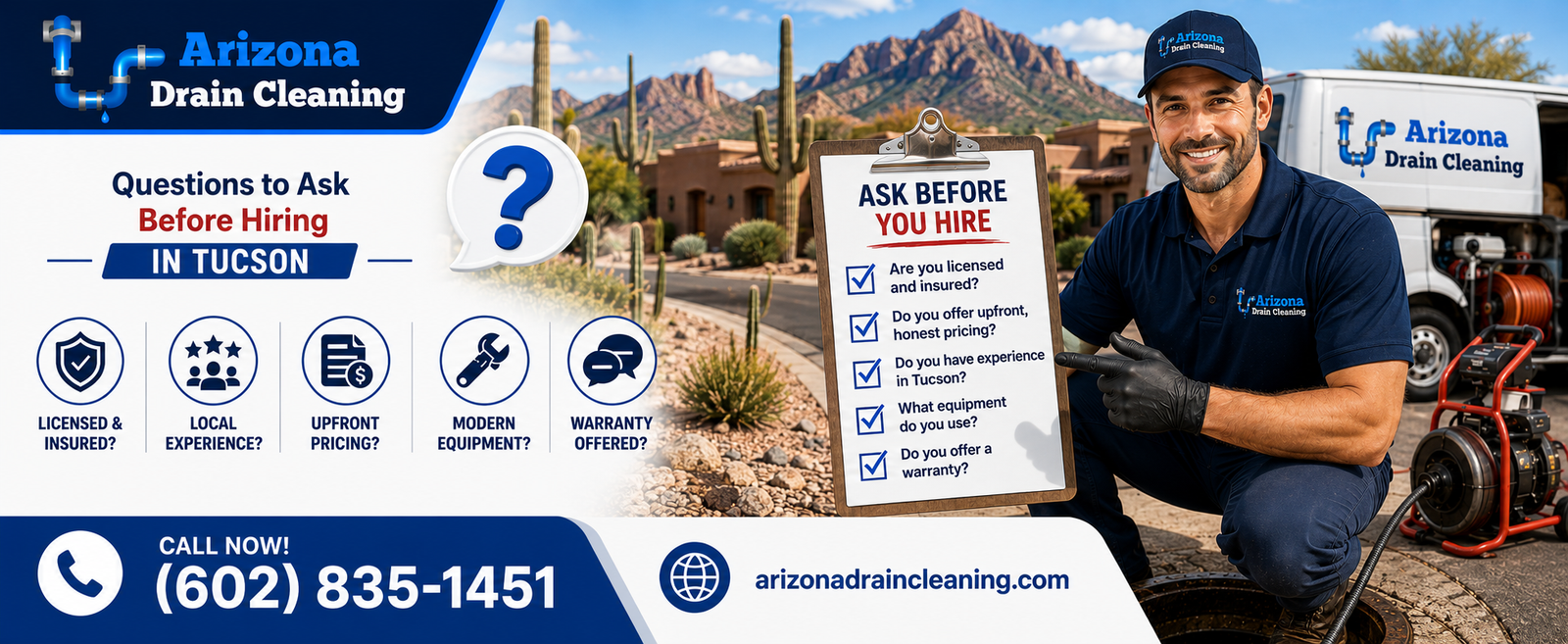 drain cleaning company tucson az