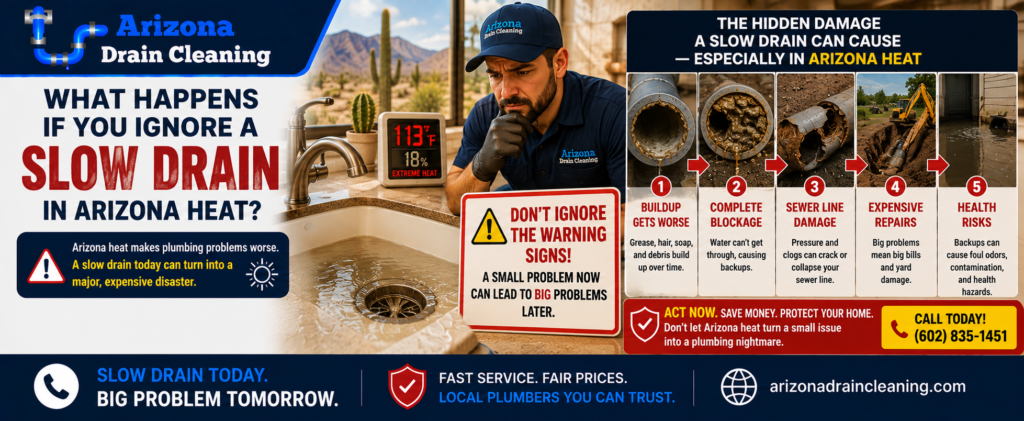 What Happens If You Ignore a Slow Drain in Arizona Heat?