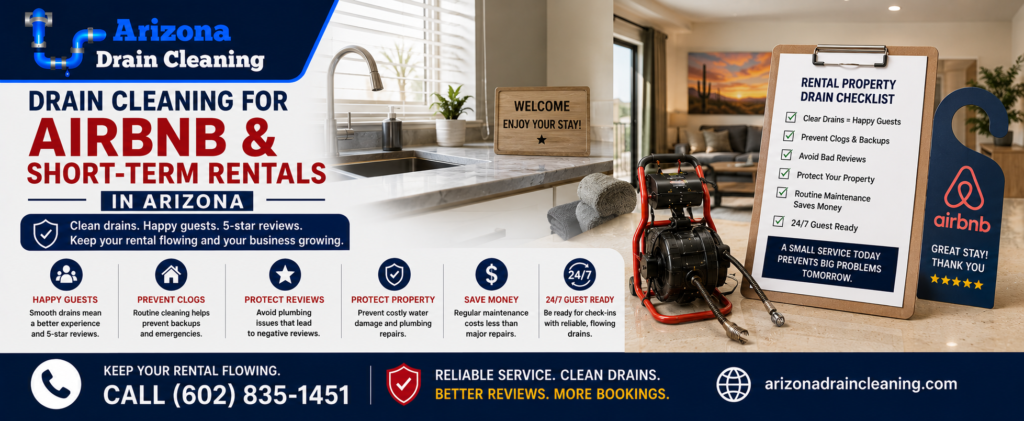 drain cleaning airbnb arizona